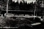 Mössebergs sanatorium. Ligghallen på högsta bergsplatån, solbad.