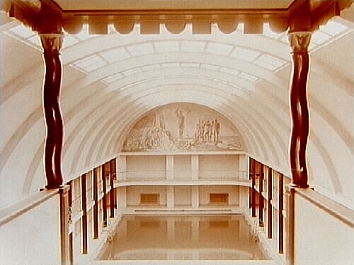 Örebro Simhall , varmbadhuset.
Interiör.