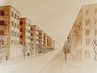 Örebro Stads Byggnadsnämnd, husritningar.
Arkitekt Arn