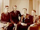 Fyra herrar, från vänster: Åke Boudrie, Harry Forsberg, Olle Åhnberg och Harry Johnson.
Åke Boudrie