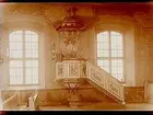 Interiör av Ekeby kyrka, predikstolen.
Kungliga Byggnadsstyrelsen