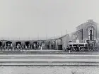 SJ lokstall och verkstad 1900.