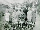 Grupp 7 personer på Larssons 70 årsdag.
Rynninge, Örebro.