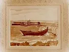 Oljemålning.
Motiv: Hamnmotiv.
Konstnär: Ragnhild Nordensten, 1949.
Örebro Läns Konstförening