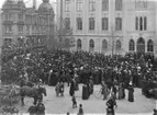 Nykterhetsorganisationer.
Kvinnornas demonstration för spritförbud.