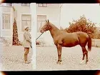 Man med häst.
Handl. J.E. Öholm