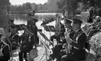 I 3 musikkår, 2 september 1965. 
Militär musikkår spelar i Centralparken.