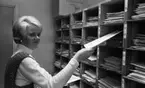 Sorterar deklarationsblanketter, 23 februari 1966