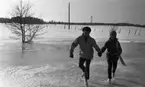 Skridskoåkning på Närkeslätten 11 mars 1966