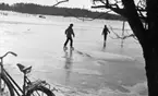 Skridskoåkning på Närkeslätten 11 mars 1966