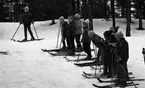 Skidskola för de yngsta 27 februari 1967.