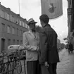 Överste Flodström i Örebro.
 13 augusti 1955
Bilden tagen vid restaurang Gyllene Drotten, Drottninggatan 15.