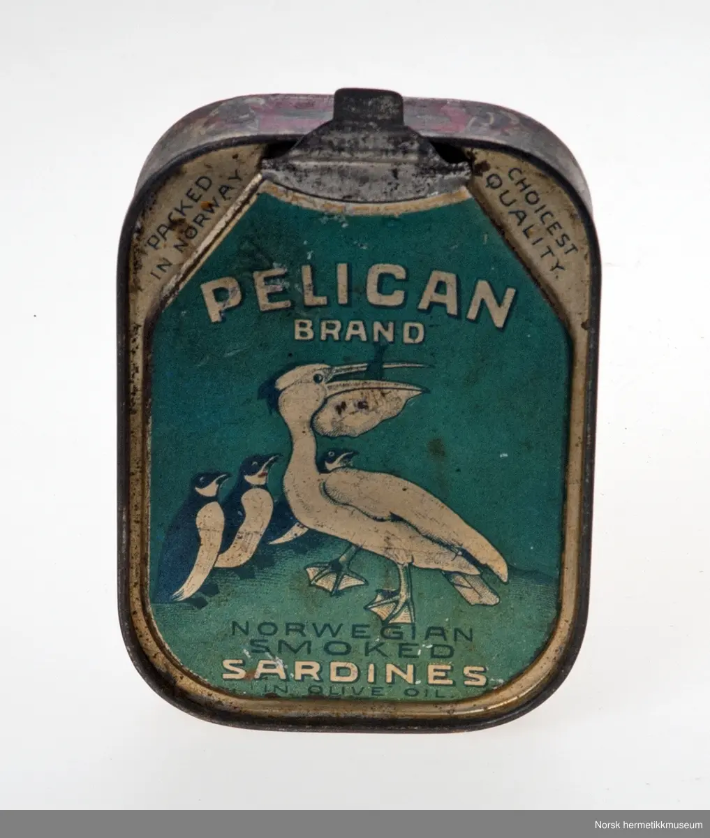 Pelikan, pingvin, 1 fisk, ror m/3 korslagte fisker