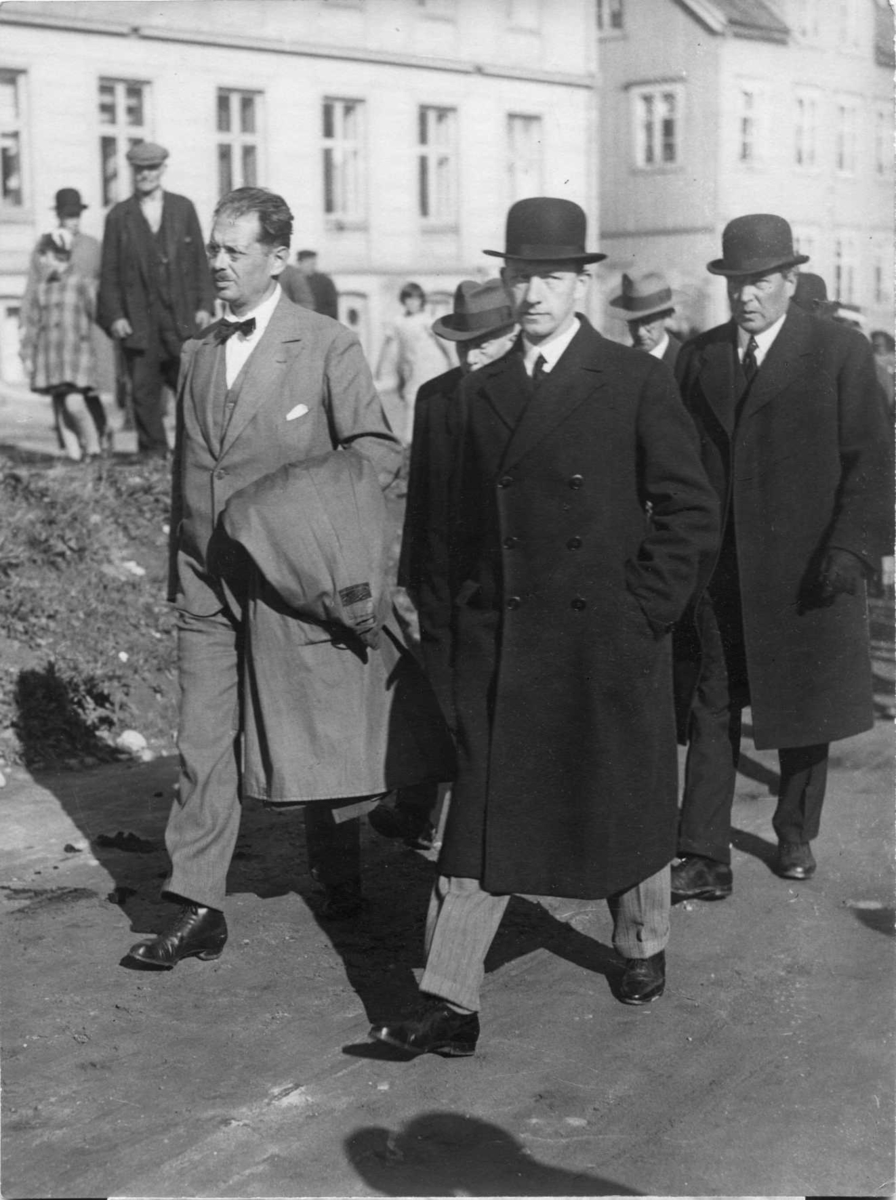 Undersökningskommissionen i Tromsö: Strindberg, Hedrén, Andrée och Lithberg.