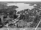 Flygfoto över Svartå.
Bilden tagen för vykort.
Förlag: Gustav Jansson, Svartå.