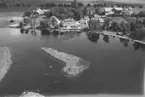 Flygfoto över Sund, Åtorp.
Bilden tagen för vykort.