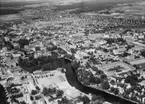 Flygfoto över Örebro, Örebro Slott, m.m.