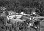 Flygfoto över Hålahults Sanatorium.