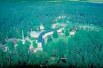 Flygfoto över Hålahults Sanatorium.