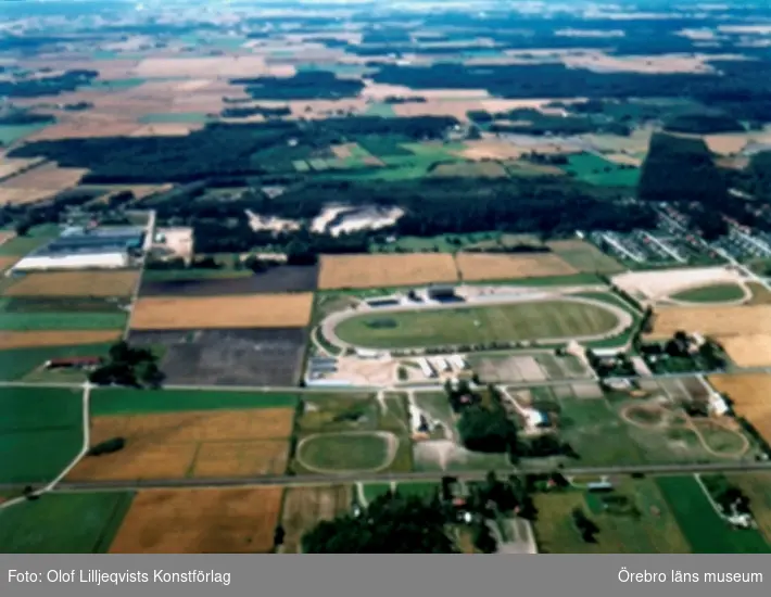 Flygfoto över Marieberg.
Bilden tagen för vykort.