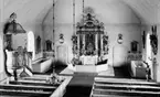 Interiör av Snavlunda kyrka.
Bilden tagen för vykort.
Förlag: Torkel Persson, Snavlunda.