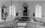 Interiör av Vintrosa kyrka.
Bilden tagen för vykort.
Förlag: Bäckalunds Handel.