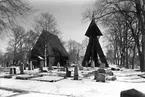 Kvistbro kyrka, exteriör.
Bilden tagen för julkort.