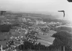 Flygfoto över Hällabrottet.
Bilden tagen för vykort.