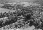 Flygfoto över Skyllbergs Herrgård.
Bilden tagen för vykort.
