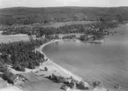 Flygfoto över Hargebaden, Hammar.
Bilden tagen för vykort.