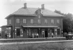 Mantorps järnvägsstation.