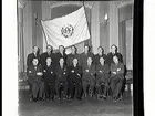 ÖSK:s styrelse 1949. Fr.v övre: Lars Åkerström, Lennart Wettrén, K-F Graflund, Karl Panzenhagen, Nils Melander, Nils Hedman. Sittande: Nils Eklund, Sven Fågelgren, Gunnar Åslund, Karl Graflund, ordf. Gunnar Melander, Nils Johansson och Gustav Sjöbeck.