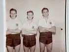 Handboll, Idrottshuset 1947.
  Hedman, Sjunnesson och Tidman.