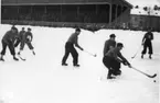 Bandy
ÖSK-Askersund. Tättning t.v.
Plats:Eyravallen, Örebro.