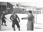 Bandy vid Eyravallen. ÖSK-Nässjö.
 Mål på Nässjö.