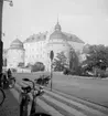 Örebro Slott, exteriör.
Bilden tagen från Riksbanken.