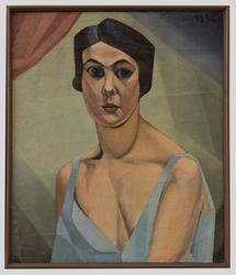 Studie av en kvinne [Oljemaleri]