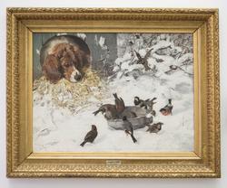 Vintergjester [Oljemaleri]