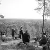 Garphyttans park, grupp på utflykt.