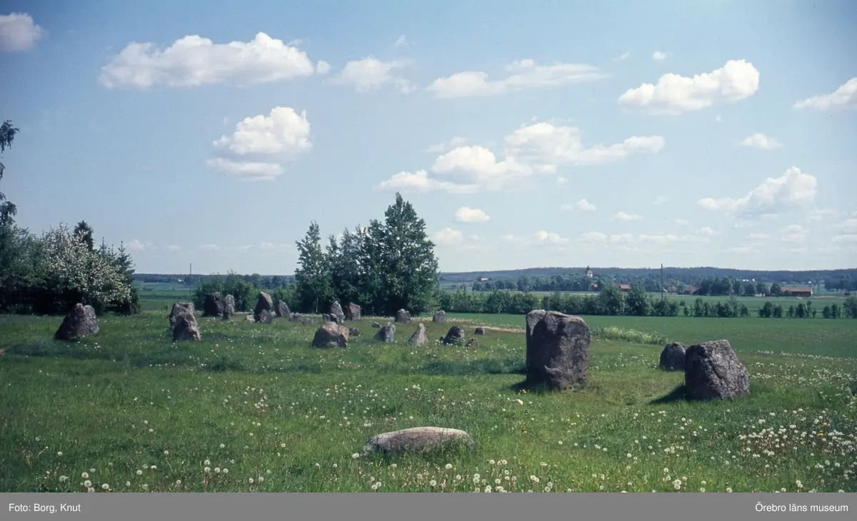 Norrby stenar, gravfält 1969.