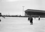 Bandymatch, landskampen Sverige-Norge på Eyravallen.