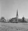 Glanshammars kyrka, exteriör.
3 januari 1941.