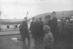 Kong Håkon på besøk i Namsos.