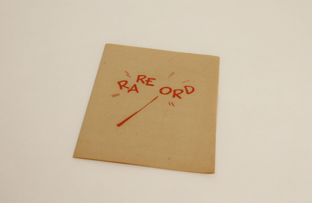 Flygeblad frå målrørsla som går i rette med påstanden om at det er så mange rare ord i nynorsk. Noregs Mållag står truleg bak, men organisasjonsnamnet er ikkje prenta på trykksaken.