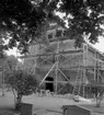 Kräcklinge kyrka, exteriör, renovering.
18 juni 1954.