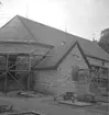 Kräcklinge kyrka, exteriör, renovering.
18 juni 1954.