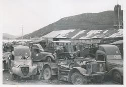 Franske biler på "Raspet" i Namsos