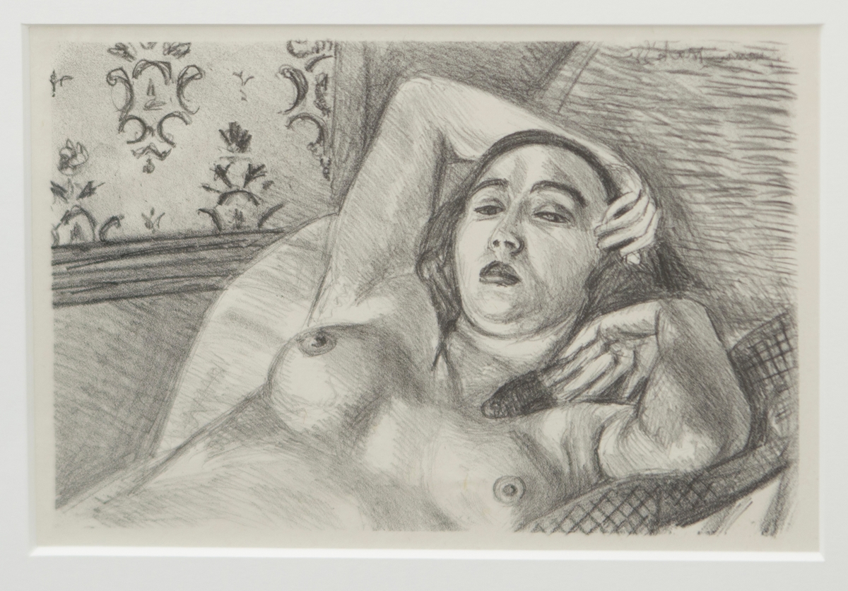 Le Repos du Modele [Litografi]