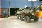 Utrikestjänst, FN. Camp Oden i Tuzla. Pansarskytteforden SISU.
