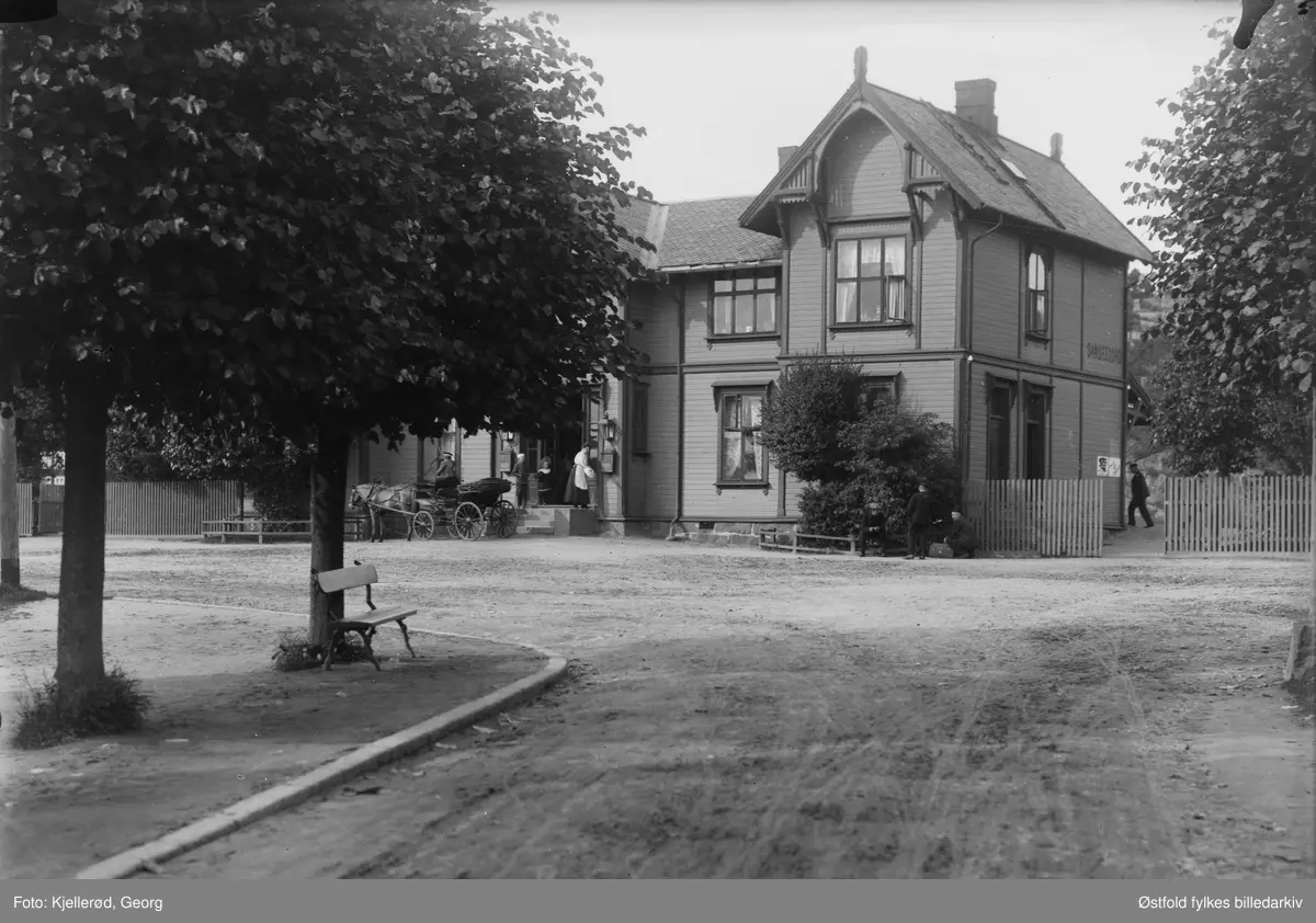 Sandefjord jernbanestasjon 1909.